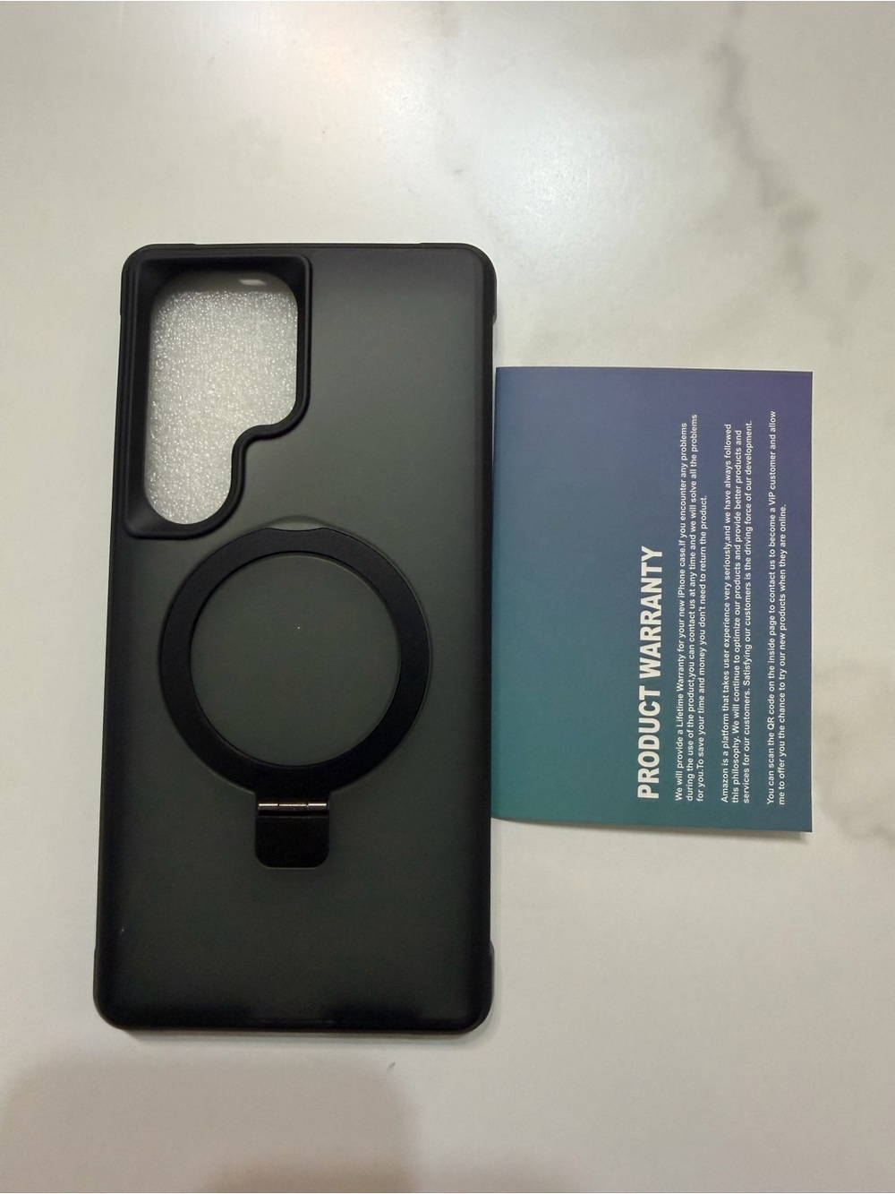 For Samsung Galaxy S25 Ultra Case - Magnetic Ring Stand Cover